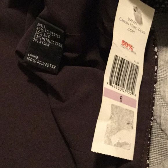 Carmen Marc Valvo 3/4 Sleeve Metallic Mat - Picture 6 of 8